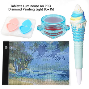 Tablette Lumineuse A4 PRO Diamond Painting Light Box Kit