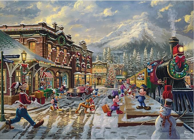 Mickey et Minnie à Winter Town