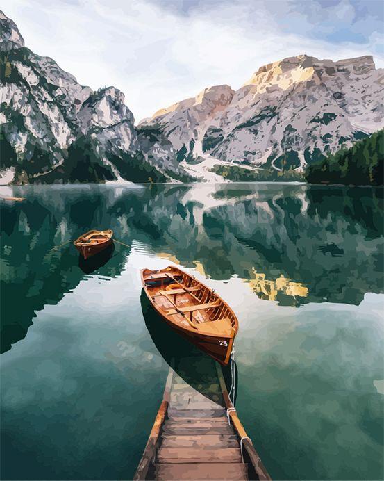 Barque et Lac de Montagne