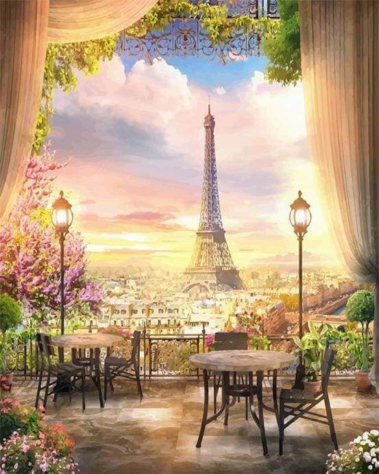 Paysage romantique de Paris