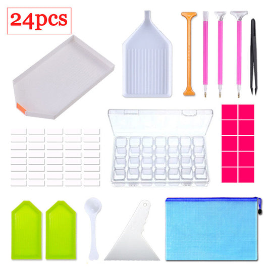 24pcs Coffret Petit Plateau Flexible