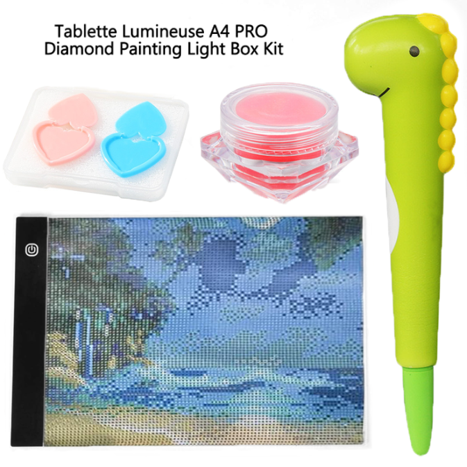 Tablette Lumineuse A4 PRO Diamond Painting Light Box Kit