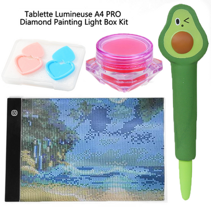 Tablette Lumineuse A4 PRO Diamond Painting Light Box Kit