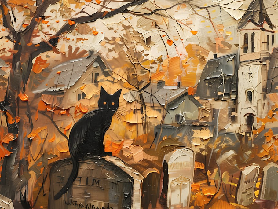 Chat Noir d'Halloween