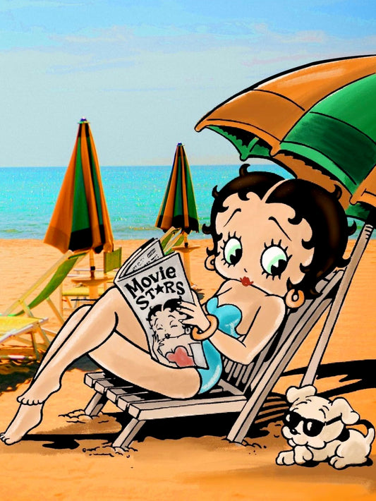 Betty Boop Sur la Plage