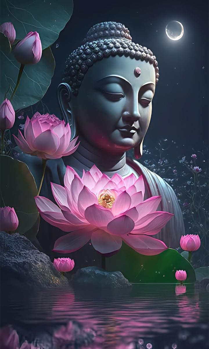 Statue de Bouddha Lotus