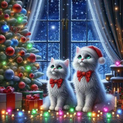 Noël Deux Chats